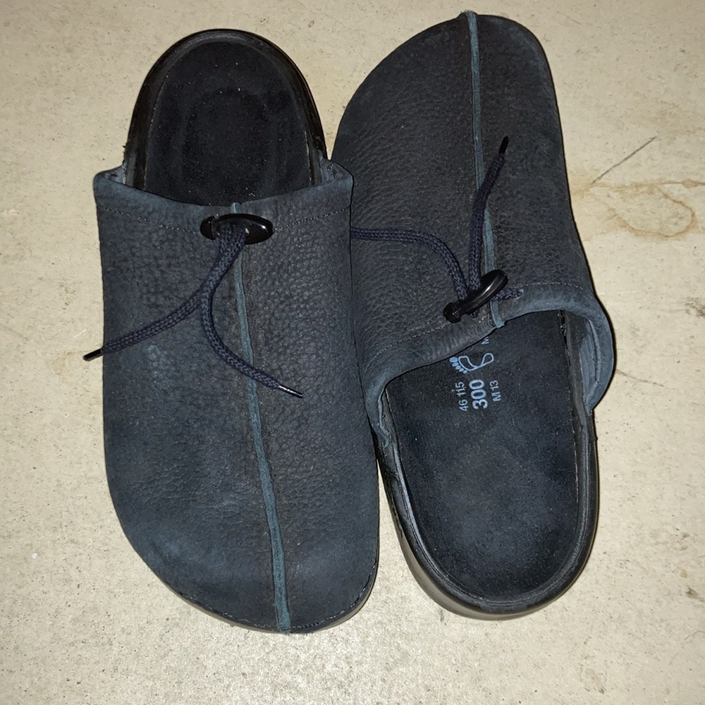 Birkenstock TATAMI  Men’s Black Suede Leather Clogs Mule Shoes Size 13